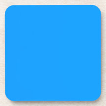 Azure Blue Cork Coaster