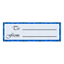 Azure Philosophy Lg Gift Tag Business Card