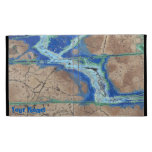 Azurite Malachite Stone iPad Folio Case