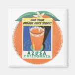 Azusa, California Orange Juice Poster Magnets