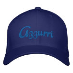 Azzurri Blue Logo Cap for Italian Azzurri fans Embroidered Hat