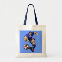 Azzurri Man Italian soccer football gift ideas Canvas Bag