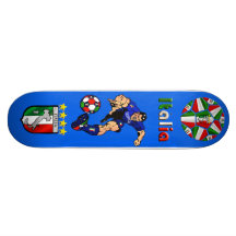 Azzurri Man Italian soccer football gift ideas Skateboard