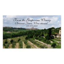 B016 BIZ - Chianti Valley and Hilltown Business Card Template