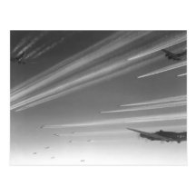B17 Flying Fortresses On The Way To Target Postcard