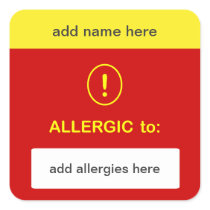 b3 - CUSTOMIZE THIS ~ Add Name + Allergy.