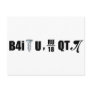 B4i screw U RU over 18 QT pi Postcard