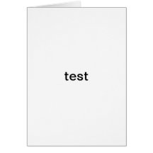 b56 testing products greeting card