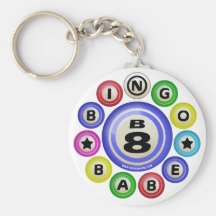 B8 Bingo Babe Key Chain