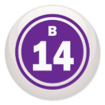 B-14- BINGO BALL ROUND STICKER