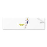B-17 Flying Fortress Memphis Belle Nose Art Bumper Sticker