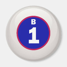 B 1 Bingo Ball Magnet