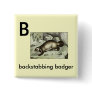 B - backstabbing badger pin