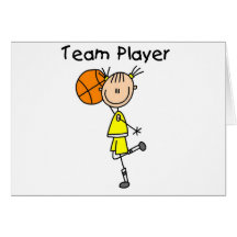 B-Ball Team Player Tshirts and Gifts Card