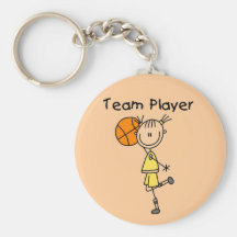 B-Ball Team Player Tshirts and Gifts Keychain