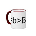 B Bold in Code mugs