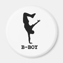B boy fridge magnet