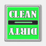 <B>Clean Dirty Dish Washer Magnet