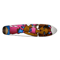 b crew girl custom skate board
