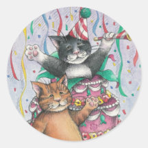 B et autocollant d'anniversaire de T #1