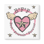 B*F*F Best Friends Forever Refrigerator Magnet