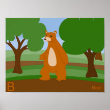 B for bear Poster
