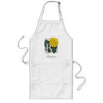 B for Begonia Flower Monogram Apron