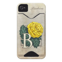 B for Begonia Flower Monogram