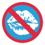 B forbade to kisses sticker