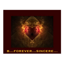 b...forever...sincere... postcards