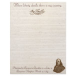 B. Franklin: Liberty & Country - Letterhead