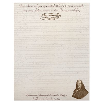 B. Franklin: Liberty & Safety - Letterhead by bontondesigns