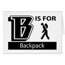 B Is For Backpack Cards