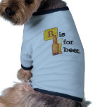 "B" is for Beer pet clothing