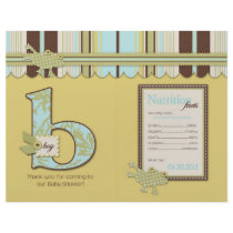B is for Boy Party Favour Wraps Flyer