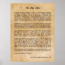 B J Palmer - la grande copie de chiropractie d'idé Affiche