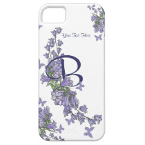 B - Lovely Blue Bells & Butterfly iPhone 5 Case casemate cases