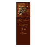 "B" monogram Bookmark Business Card Template