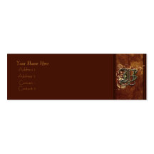 "B" monogram business card