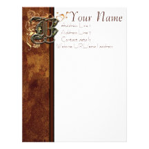 "B" monogram letterhead