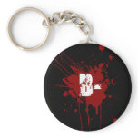 B Negative Blood Type Donation Vampire Zombie Key Chains