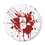 B Negative Blood Type Donation Vampire Zombie Magnet