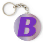 B purple monogram