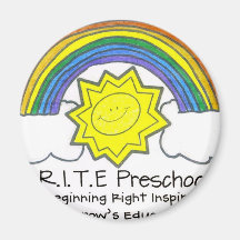 B.R.I.T.E. Preschool Fridge Magnet