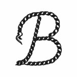 "B" Rope Alphabet 2.5"