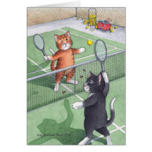 B & T #56 Tennis Birthday Note Greeting Card