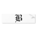 B-text Old English Bumper Sticker