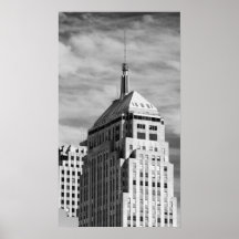 B&W Building Print