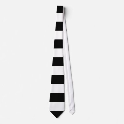 B&W Fat Stripes - Deathrock Neck Ties by Deathrock_Ties