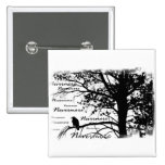 B&W Nevermore Raven Silhouette Pins